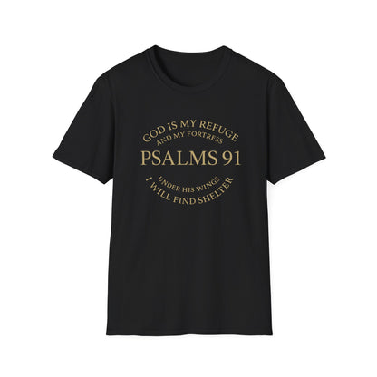 Psalm 91 My Refuge Scripture Bible Verse Christian T-Shirt