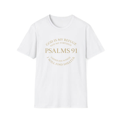Psalm 91 My Refuge Scripture Bible Verse Christian T-Shirt