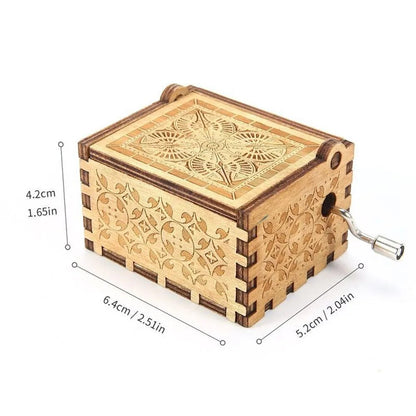 You Are My Sunshine Music Box Wood Carving